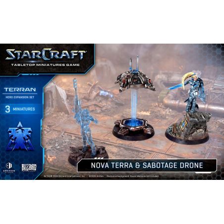 Starcraft: Terran Nova Terra Hero Expension Set (x3 Figurines) (Anglais)