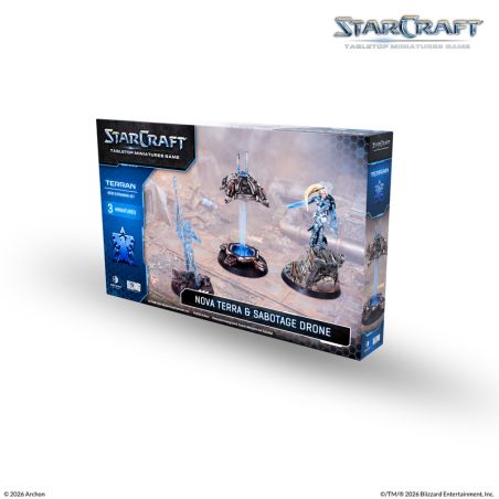 Starcraft: Terran Nova Terra Hero Expension Set (x3 Figurines) (Anglais)