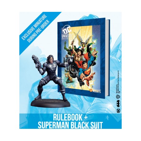 DELUXE DC UNIVERSE RULEBOOK + SUPERMAN BLACK SUIT