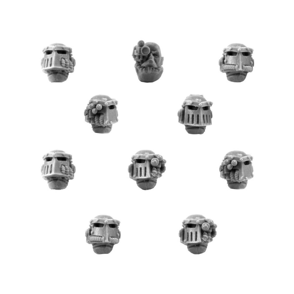 Iron Hands Fw Legion Upgrade Set Heads HOBBY MAX