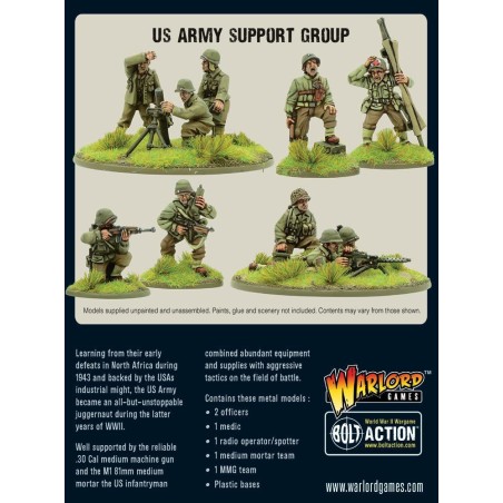 Bolt Action - US Army Support Group (HQ, Mortar & MMG)