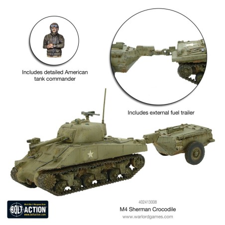 Bolt Action - Sherman Crocodile Flamethrower Tank