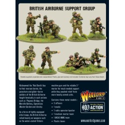 Bolt Action - British Airborne Support Group (HQ, Mortar & MMG)