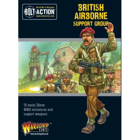 Bolt Action - British Airborne Support Group (HQ, Mortar & MMG)