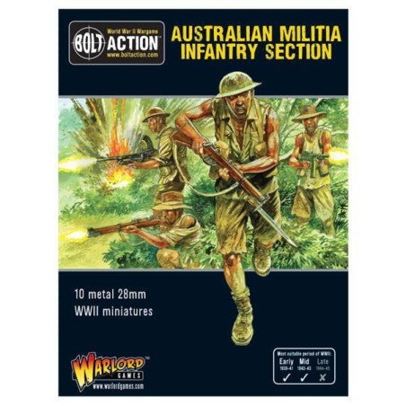 Bolt Action - Australian Militia Infantry Section 