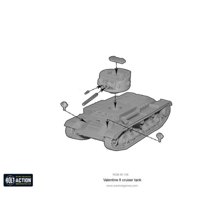 Bolt Action - Valentine II Cruiser Tank