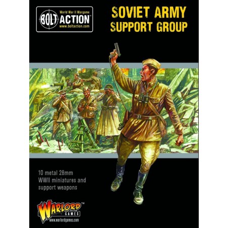 Bolt Action - Soviet Army Support Group (HQ, Mortar & MMG)