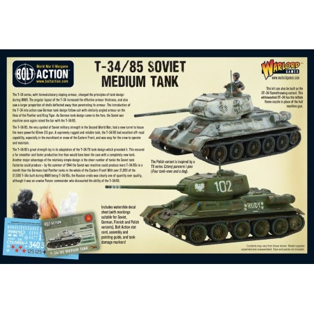 Bolt Action - T34/85 Medium Tank