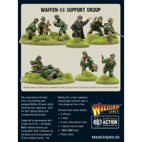 Bolt Action - Waffen-SS Support Group (HQ, Mortar & MMG)