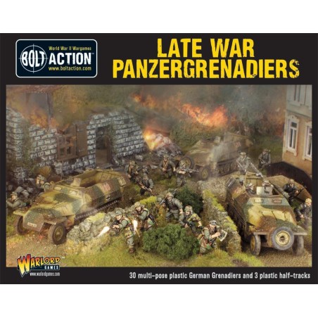 Bolt Action - Late War Panzergrenadiers (30+ 3 Hanomags)