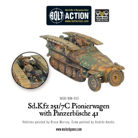 Bolt Action - Sd.Kfz 251/7C Pionierwagen with panzerbuchse 41