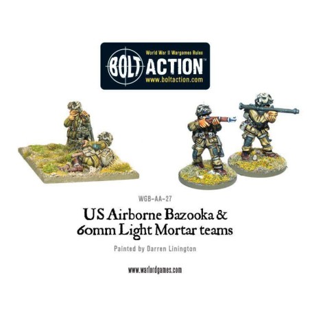 Bolt Action - US Airborne Bazooka & 60mm light mortar team