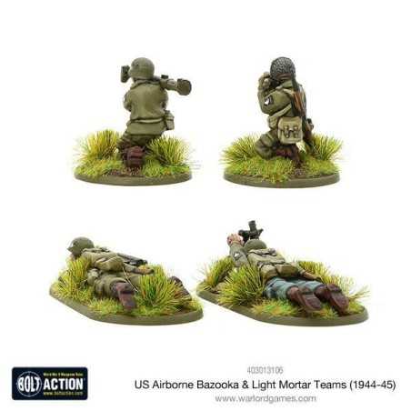Bolt Action - US Airborne Bazooka & Light Mortar teams (1944-45)