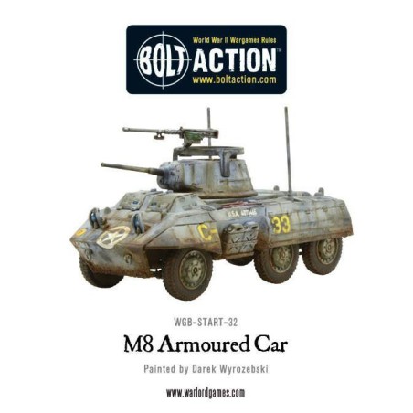 Bolt Action - US Armoured Car Squadron (3 M8/M20 Greyhound Scout Cars)