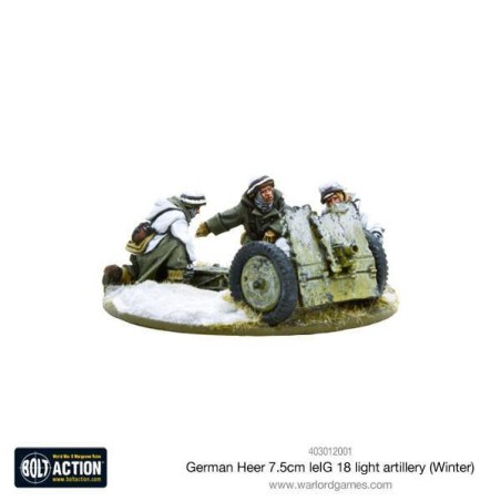 Bolt Action - German Heer 7.5cm leIG 18 light artillery (Winter)