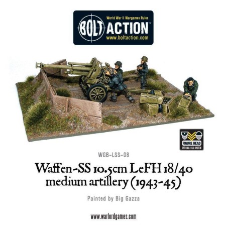 Bolt Action - Waffen-SS 10.5cm LeFH 18/40 medium artillery 