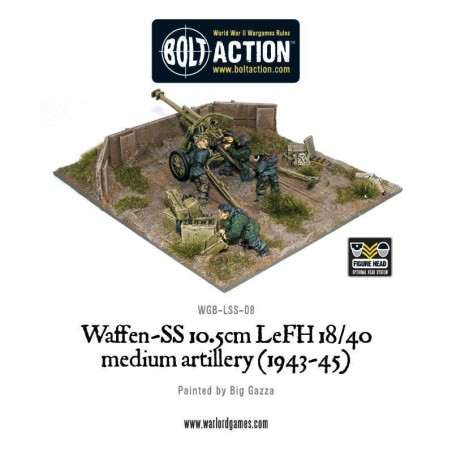 Bolt Action - Waffen-SS 10.5cm LeFH 18/40 medium artillery 