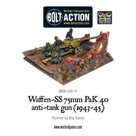 Bolt Action - Waffen-SS 75mm PaK 40 anti-tank gun 