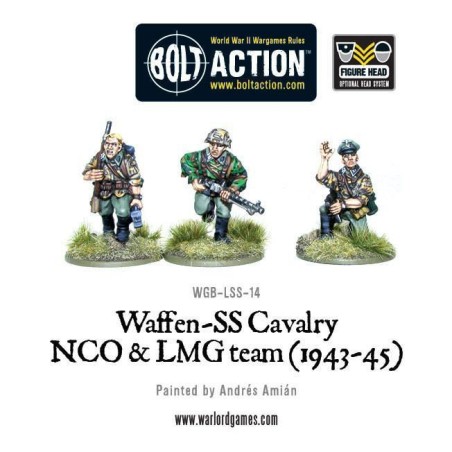 Bolt Action - Waffen SS Cavalry NCO & LMG Team (1942-45)