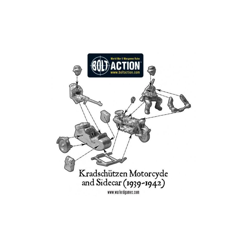 Afrika Korps Kradschutzen motorcycle and sidecar - Twoje Hobby