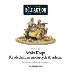 Bolt Action - Afrika Korps Kradschutzen motorcycle and sidecar