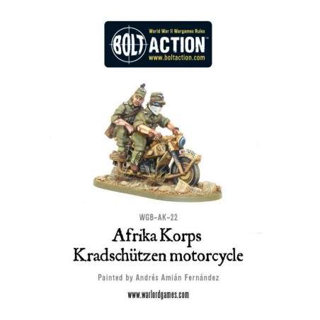 Bolt Action - Afrika Korps Kradschutzen motorcycle