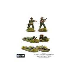 Bolt Action - Australian Flamethrower, Light mortar and Sniper teams 