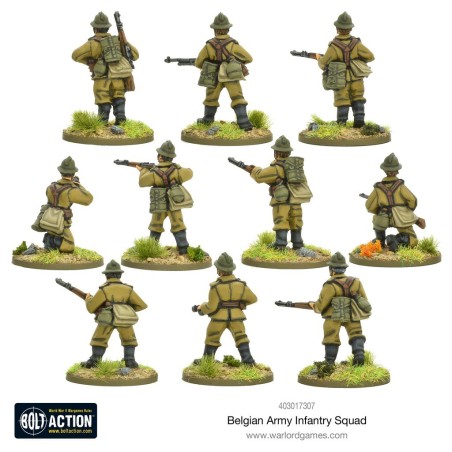 Bolt Action - Belgian Army Infantry squad