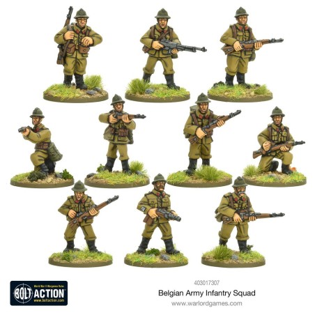 Bolt Action - Belgian Army Infantry squad