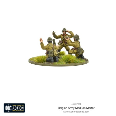 Bolt Action - Belgian Army Medium Mortar Team