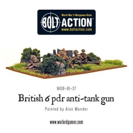 Bolt Action - British Army 6 Pounder ATG & Crew