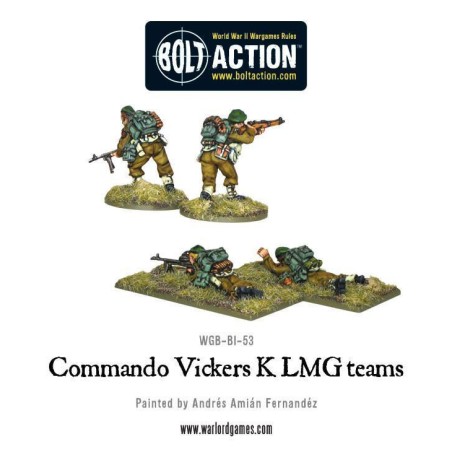 Bolt Action - Commando Vickers K LMG Teams