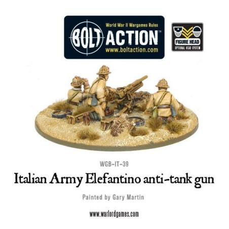 Bolt Action - Italian Army 47mm Elefantino anti-tank gun