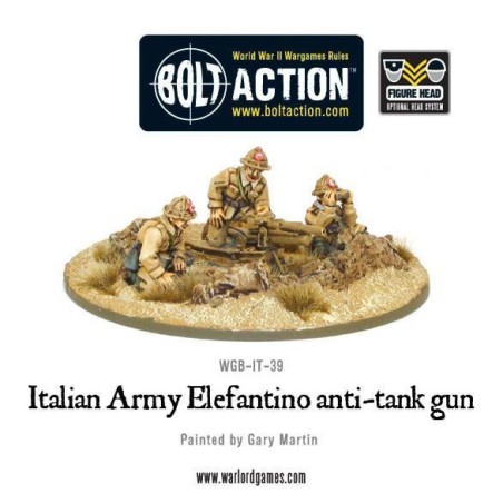 Bolt Action - Italian Army 47mm Elefantino anti-tank gun