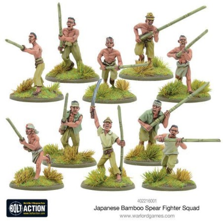 Bolt Action - Japanese Bamboo Spear Fighter squad