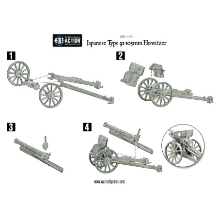 Bolt Action - Imperial Japanese Type 91 105mm Howitzer