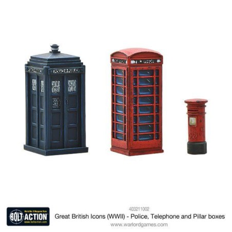 Bolt Action - Great British Icons Police, Telephone and Pillar boxes