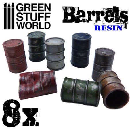 Accessoire: Barils en Résine x8