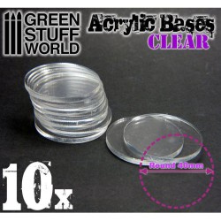 Accessoire: Socles Acrylique Transparent 40mm
