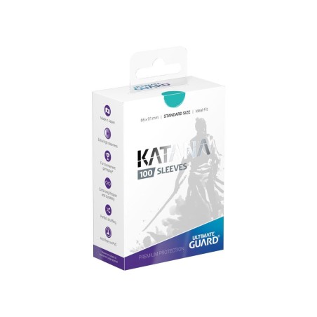 Ultimate Guard: 100 Pochettes Katana Sleeves Taille Standard Turquoise