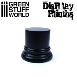 GSW: Socle Cylindre Ouvragé 4,5cm Noir