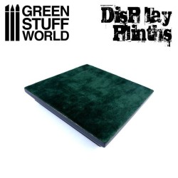 GSW: Socle Carré Ouvragé Plat 8x8cm Noir