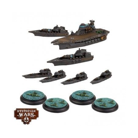 Dystopian Wars: Tempelhof Battlefleet Set