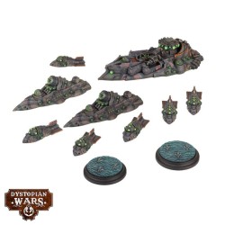 Dystopian Wars: Descartes Battlefleet Set