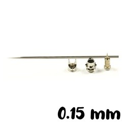 Aérographe: Harder and Steenbeck CR+ Set Buse/Tête/Aiguille 0.15mm