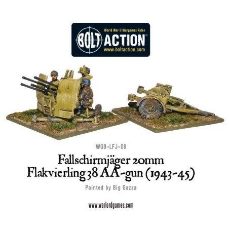 Fallschirmjager 20mm Flakvierling 38 AA-gun (1943-45)