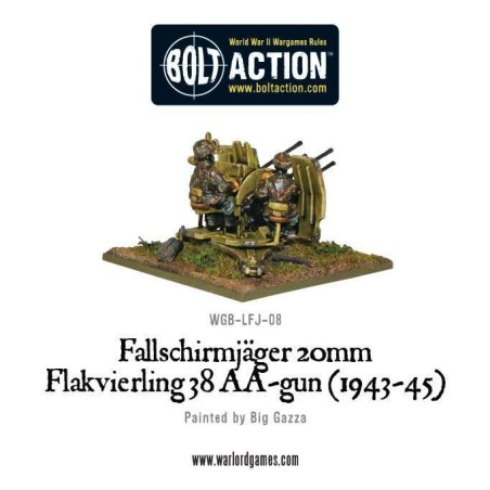Fallschirmjager 20mm Flakvierling 38 AA-gun (1943-45)
