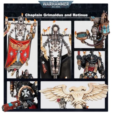 Black Templars: Chapelain Grimaldus et sa Suite