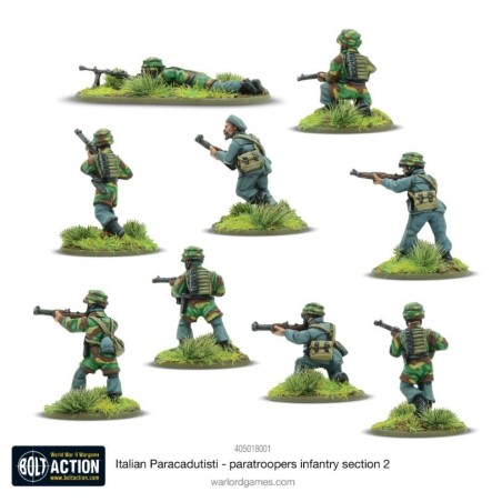 Bolt Action: Italian Paracadutisti Paratrooper Infantry Section 2
