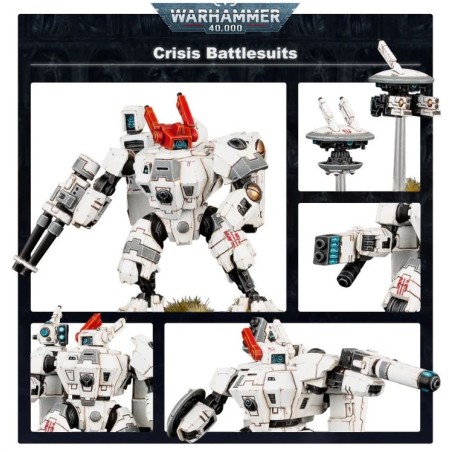 T'au Empire: XV8 Crisis Battlesuit Team